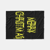 Merry Christmas Starry Night Font Girls Boys T Shi Fleecedecke (Vorderseite (Horizontal))