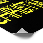 Merry Christmas Starry Night Font Girls Boys T Shi Poster (Ecke)