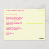 MERRY CHRISTMAS Stars Holiday CUSTOM Arch PHOTO Postkarte (Rückseite)