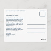 MERRY CHRISTMAS Stars Holiday CUSTOM Arch PHOTO Postkarte (Rückseite)