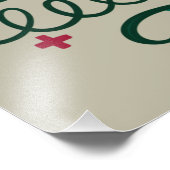 Merry Christmas Stethoscope CNA Medical Worker Fotodruck (Ecke)