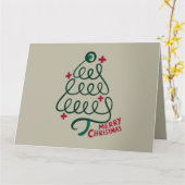 Merry Christmas Stethoscope CNA Medical Worker Karte (Gelbe Blume)