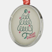 Merry Christmas Stethoscope CNA Medical Worker Ornament Aus Metall (Links)