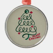 Merry Christmas Stethoscope CNA Medical Worker Ornament Aus Metall (Vorne)