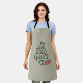Merry Christmas Stethoscope CNA Medical Worker Schürze (Getragen)
