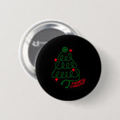 Merry Christmas Stethoscope Nurse Cna Xmas Holiday Button (Vorne & Hinten)