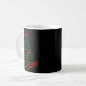 Merry Christmas Stethoscope Nurse Cna Xmas Holiday Kaffeetasse (Vorderseite Links)