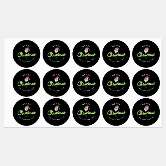 Merry Christmas' sticker and label  (Blatt)
