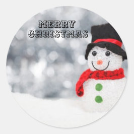 Merry Christmas Sticker Label