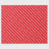 MERRY CHRISTMAS STYLISH MODERN CLASSIC RED GIFTS GESCHENKPAPIER (Flach)