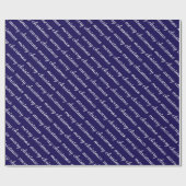 MERRY CHRISTMAS STYLISH MODERN DARK BLUE GIFTS GESCHENKPAPIER (Flach)
