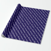 MERRY CHRISTMAS STYLISH MODERN DARK BLUE GIFTS GESCHENKPAPIER (Ungerollt)