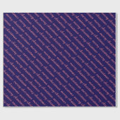 MERRY CHRISTMAS STYLISH MODERN DARK BLUE GIFTS GESCHENKPAPIER (Flach)