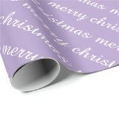 MERRY CHRISTMAS STYLISH MODERN LAVENDER GIFTS GESCHENKPAPIER (Rolleneckpunkt)
