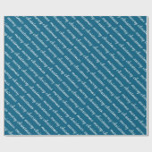 MERRY CHRISTMAS STYLISH MODERN OCEAN BLUE GIFTS GESCHENKPAPIER (Flach)