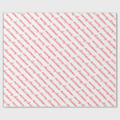 MERRY CHRISTMAS STYLISH MODERN WHITE RED GIFTS GESCHENKPAPIER (Flach)