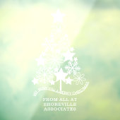 Merry Christmas Stylized Tree Custom Fensteraufkleber (Blatt 3)