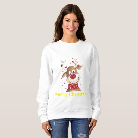 Merry Christmas Sweater Sweatshirt (Vorne ganz)