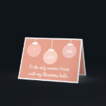 Merry Christmas Sweetheart Feiertagskarte<br><div class="desc">Christmas Love</div>
