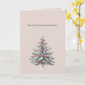 Merry Christmas Sweetheart Karte (Gelbe Blume)