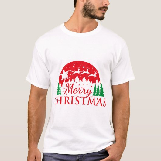 Merry CHRISTMAS T-Shirt (Vorderseite)