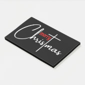 Merry Christmas T-Shirt Post-it Klebezettel (angewinkelt)