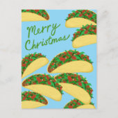 MERRY CHRISTMAS Taco Avalanche Deluxe Urlaub Postkarte (Vorderseite)