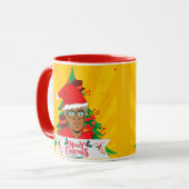 MERRY CHRISTMAS TASSE (Vorderseite Links)