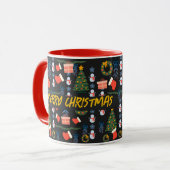MERRY CHRISTMAS TASSE (Vorderseite Links)