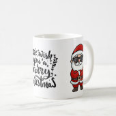 Merry Christmas Tasse - Cooler Weihnachtsmann  (VorderseiteRechts)