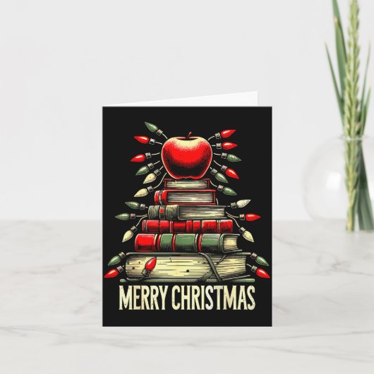 Merry Christmas, Teachers Books Teaching Xmas Tree Karte (Vorderseite)