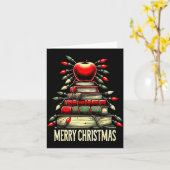 Merry Christmas, Teachers Books Teaching Xmas Tree Karte (Gelbe Blume)