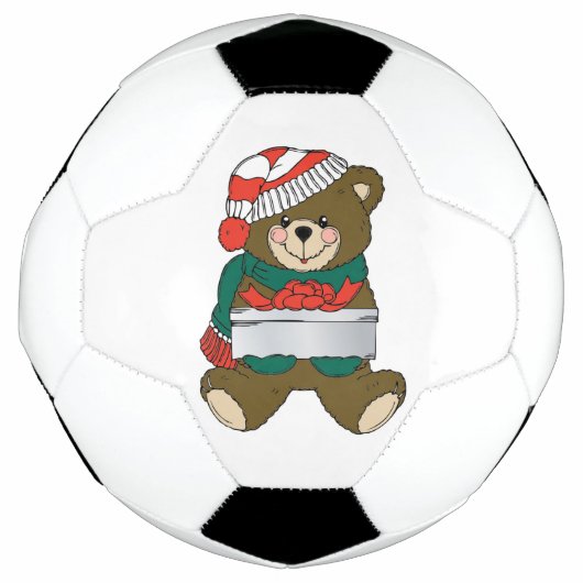 "MERRY CHRISTMAS" TEDDY BEAR FUßBALL (Vorderseite)