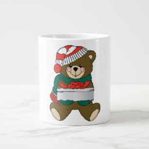 "MERRY CHRISTMAS" TEDDY BEAR Jumbo-Tasse