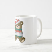 "MERRY CHRISTMAS" TEDDY BEAR KAFFEETASSE (VorderseiteRechts)