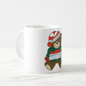 "MERRY CHRISTMAS" TEDDY BEAR KAFFEETASSE (Vorderseite Links)