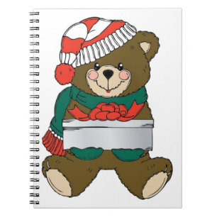 "MERRY CHRISTMAS" TEDDY BEAR NOTIZBLOCK
