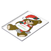 "MERRY CHRISTMAS" TEDDY BEAR NOTIZBLOCK (Linke Seite)