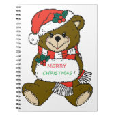 "MERRY CHRISTMAS" TEDDY BEAR NOTIZBLOCK (Vorderseite)