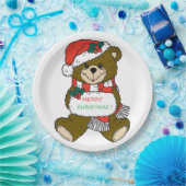"MERRY CHRISTMAS" TEDDY BEAR PAPPTELLER (Party)