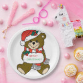 "MERRY CHRISTMAS" TEDDY BEAR PAPPTELLER (Party)