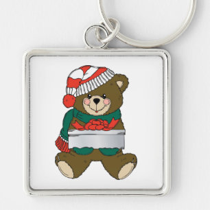 "MERRY CHRISTMAS" TEDDY BEAR SCHLÜSSELANHÄNGER