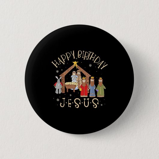 Merry Christmas Tee Uni-christian Family Group Chi Button (Vorderseite)