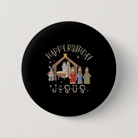 Merry Christmas Tee Uni-christian Family Group Chi Button (Vorderseite)