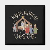 Merry Christmas Tee Uni-christian Family Group Chi Magnet (Vorne)