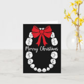 Merry Christmas Teeth Wreath Dental Christmas Shir Karte (Gelbe Blume)