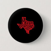 Merry Christmas Texas  Button (Vorderseite)