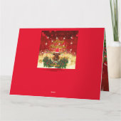 MERRY CHRISTMAS Texas LongHorn Style! Karte (Rückseite)