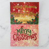 MERRY CHRISTMAS Texas LongHorn Style! Karte (Innenseite)