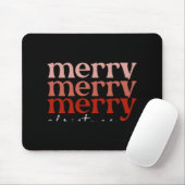 Merry Christmas Text Greeting Red Toddler T Shirt Mousepad (Mit Mouse)